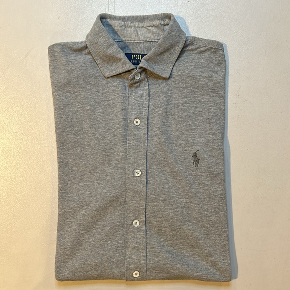 Polo Ralph Lauren Cotton Button Up Short Sleeve Shirt.(M)